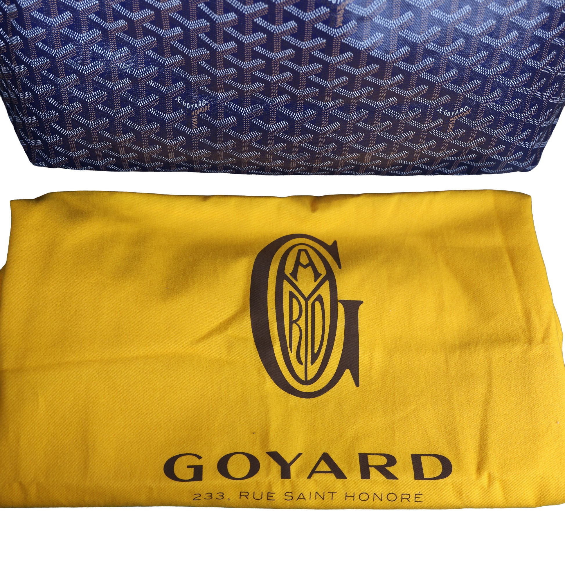 Preowned GOYARD St Louis GM Tote Blue | Luxe Again Maison