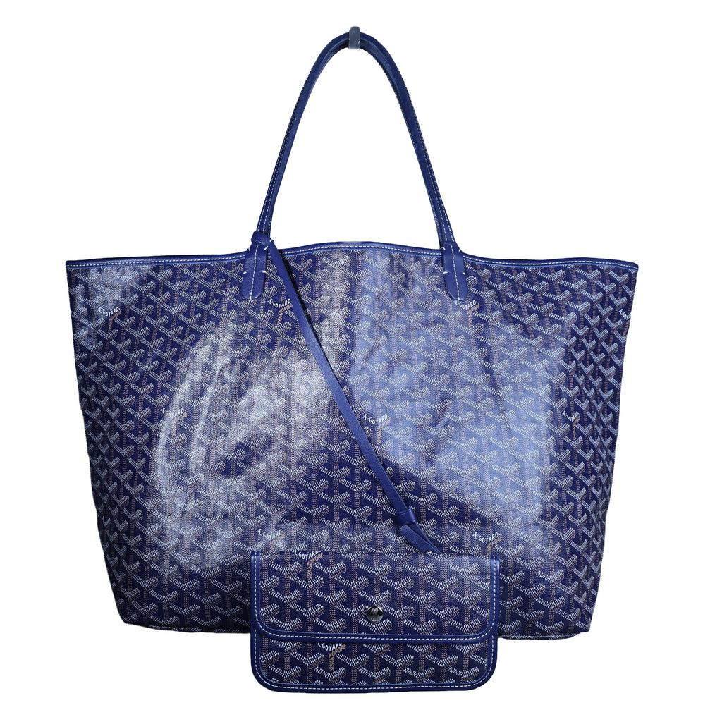 Preowned GOYARD St Louis GM Tote Blue | Luxe Again Maison