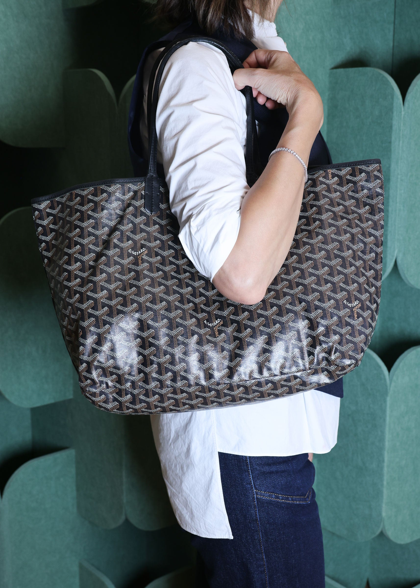 Preowned GOYARD St Louis PM Tote Black | Luxe Again Maison