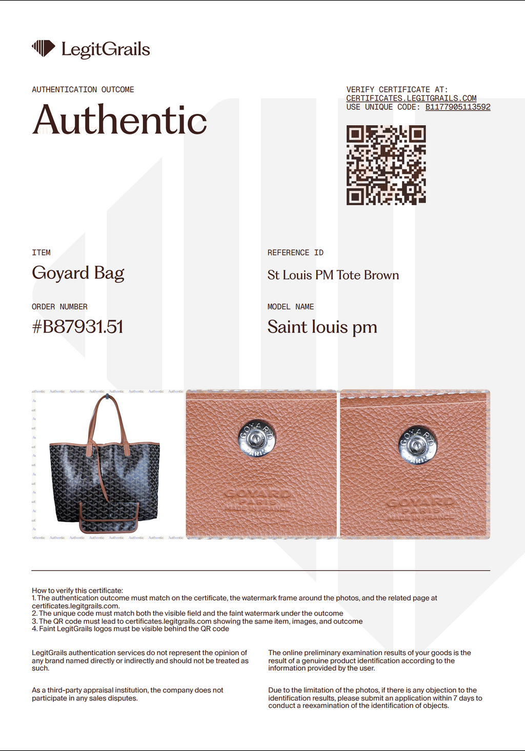 Preowned GOYARD St Louis PM Tote Brown | Luxe Again Maison