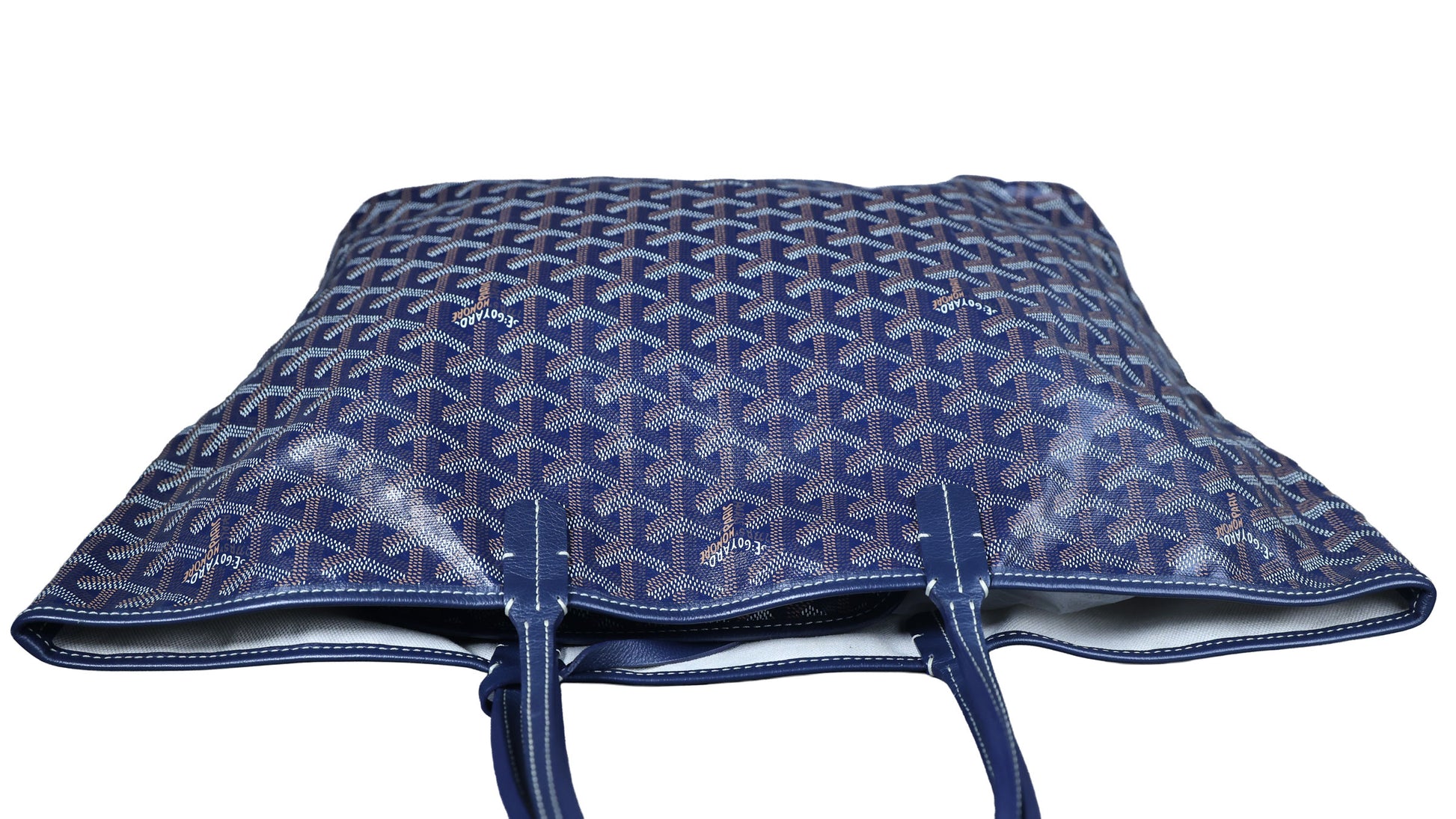 Preowned GOYARD St Louis PM Tote Navy Blue | Luxe Again Maison