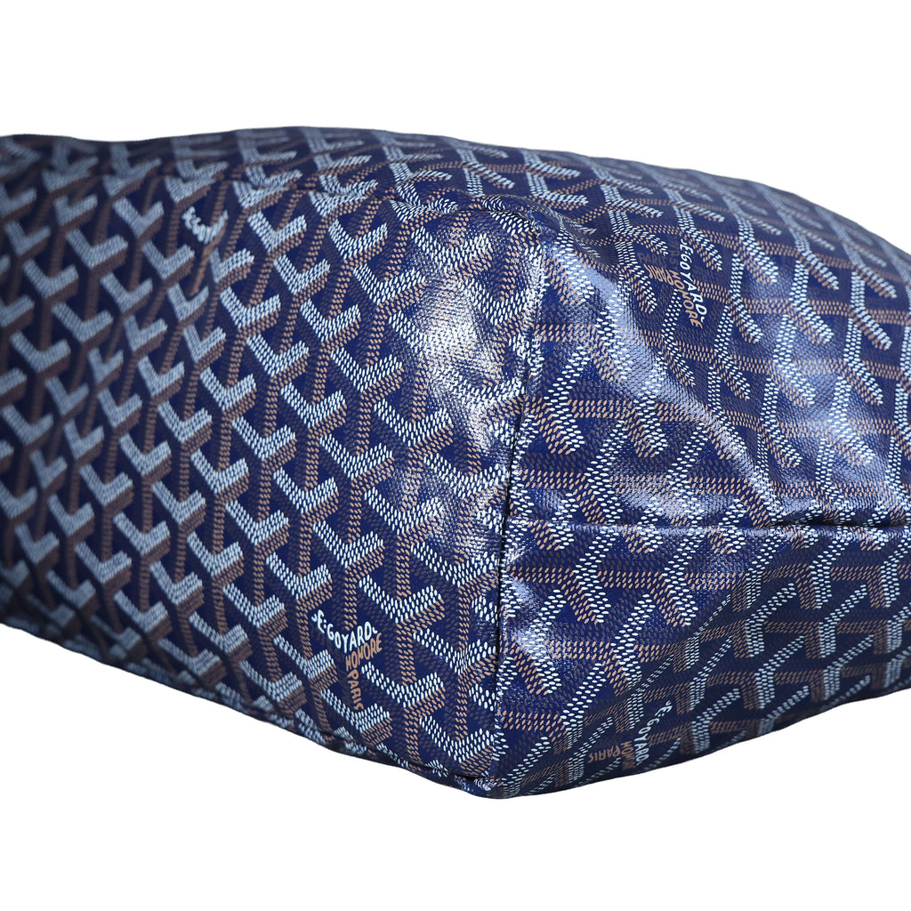 Preowned GOYARD St Louis PM Tote Navy Blue | Luxe Again Maison
