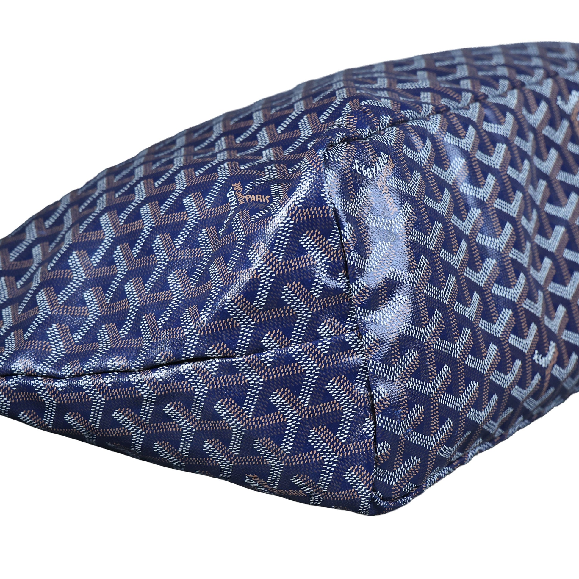Preowned GOYARD St Louis PM Tote Navy Blue | Luxe Again Maison