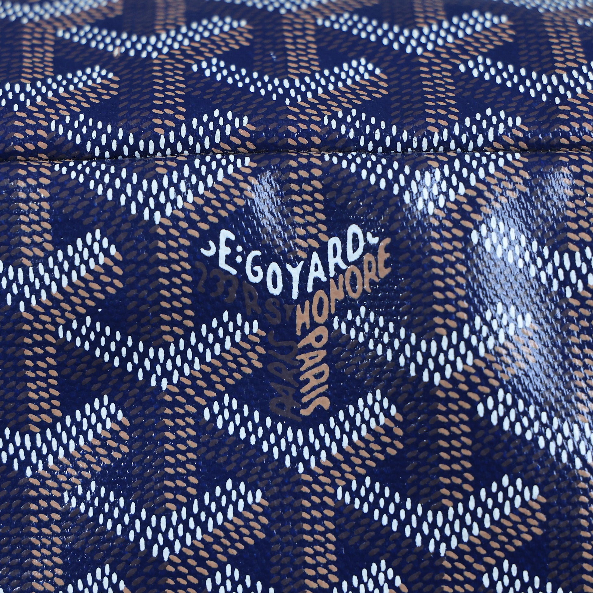 Preowned GOYARD St Louis PM Tote Navy Blue | Luxe Again Maison