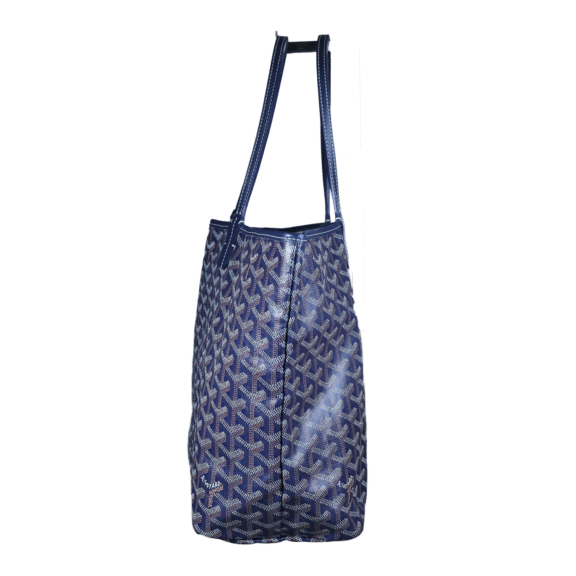Preowned GOYARD St Louis PM Tote Navy Blue | Luxe Again Maison