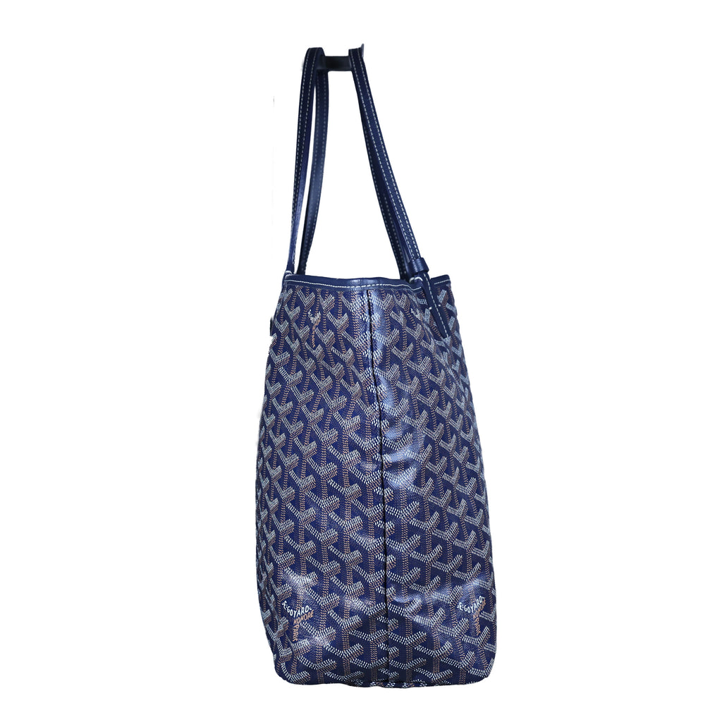 Preowned GOYARD St Louis PM Tote Navy Blue | Luxe Again Maison