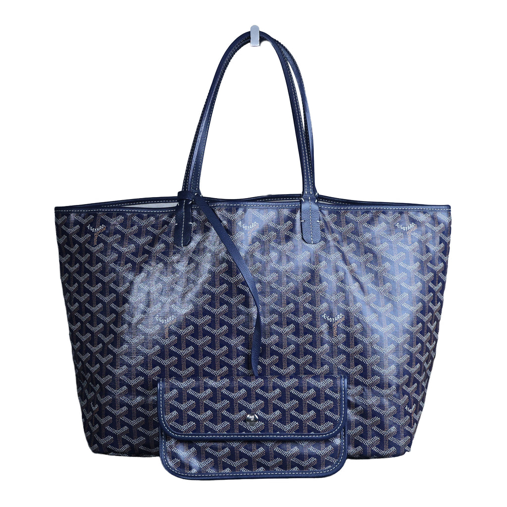Preowned GOYARD St Louis PM Tote Navy Blue | Luxe Again Maison