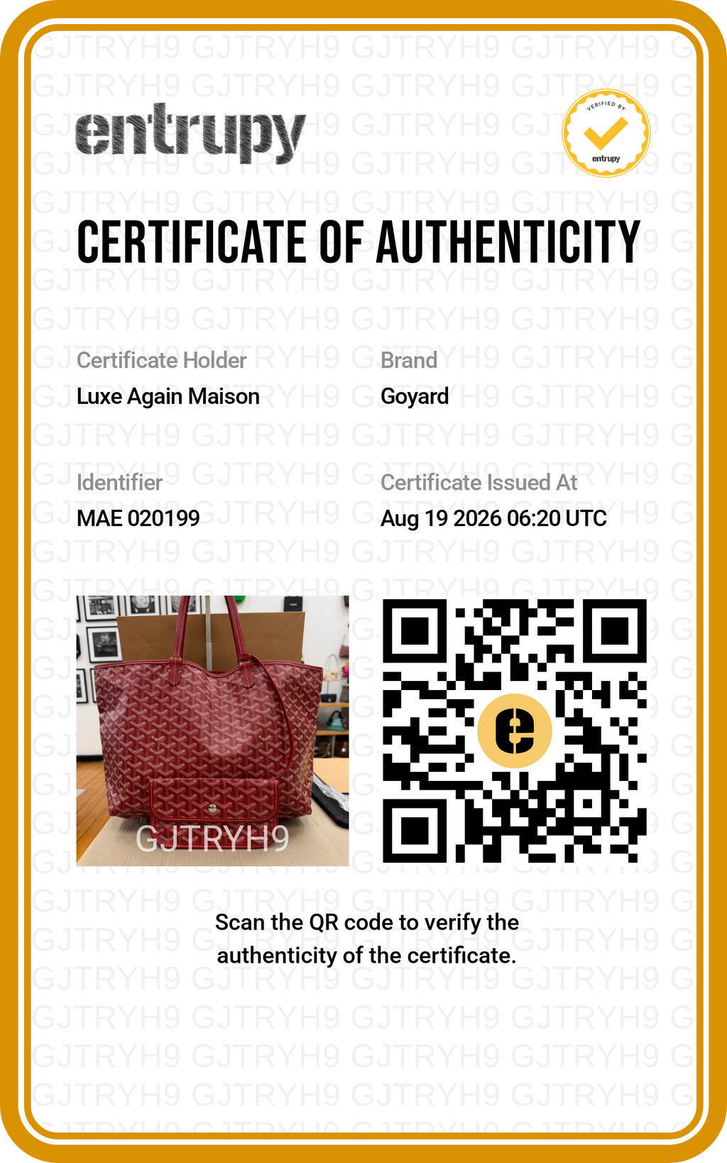 Preowned GOYARD St Louis PM Tote Red | Luxe Again Maison