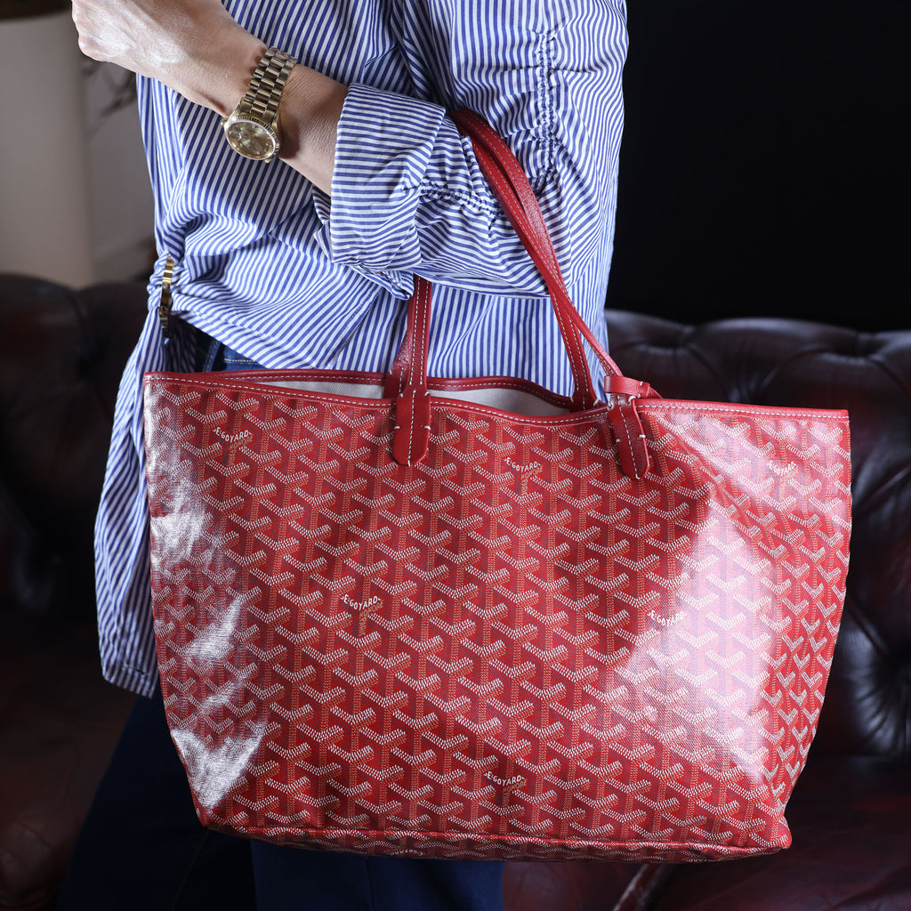Preowned GOYARD St Louis PM Tote Red | Luxe Again Maison
