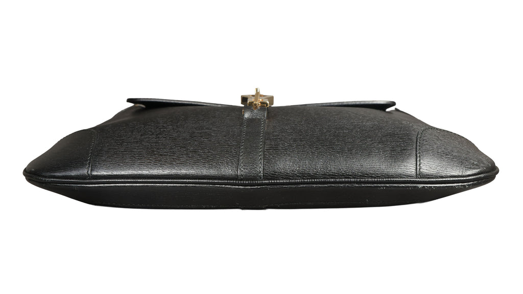 Preowned GUCCI Vintage Bamboo Jackie Leather Shoulder Bag Black | Luxe Again Maison