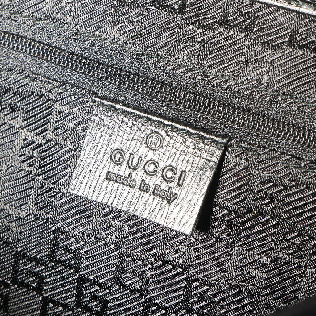 Preowned GUCCI Vintage Bamboo Jackie Leather Shoulder Bag Black | Luxe Again Maison