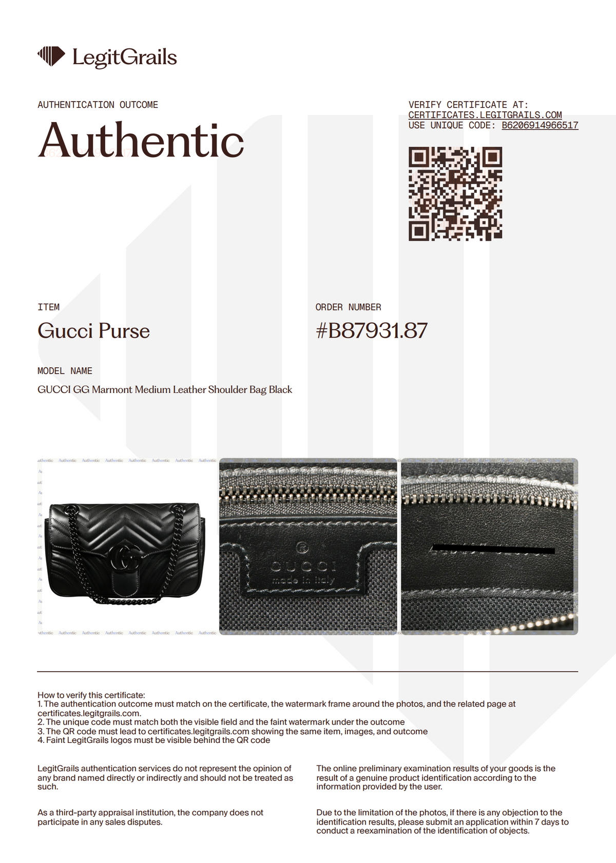 Preowned GUCCI GG Marmont Medium Leather Shoulder Bag Black | Luxe Again Maison 