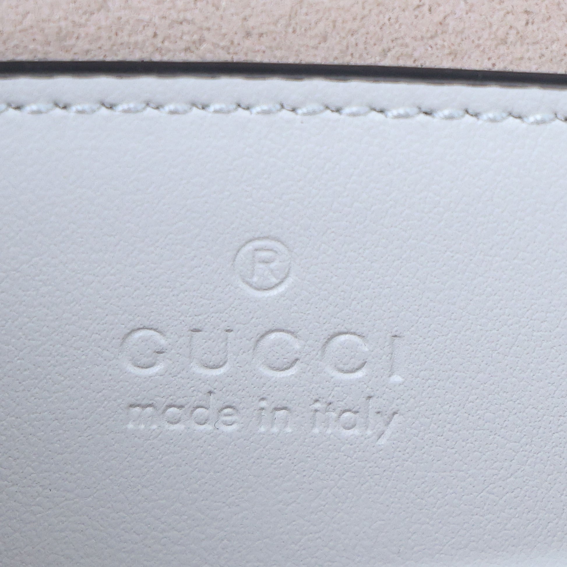 Preowned GUCCI GG Marmont Small Leather Shoulder Bag White | Luxe Again Maison