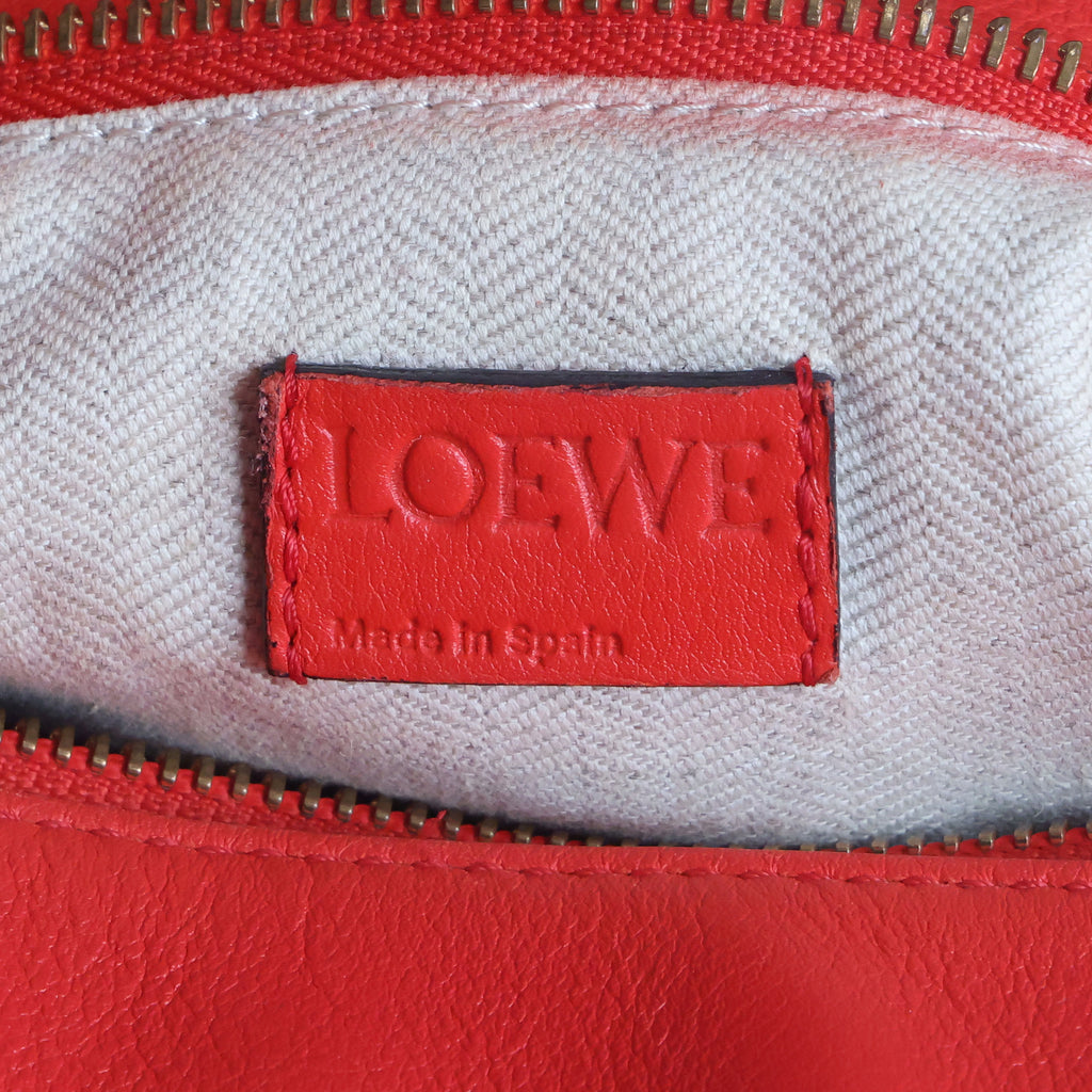Preowned LOEWE Puzzle Large Leather Red 2 Way Bag | Luxe Again Maison