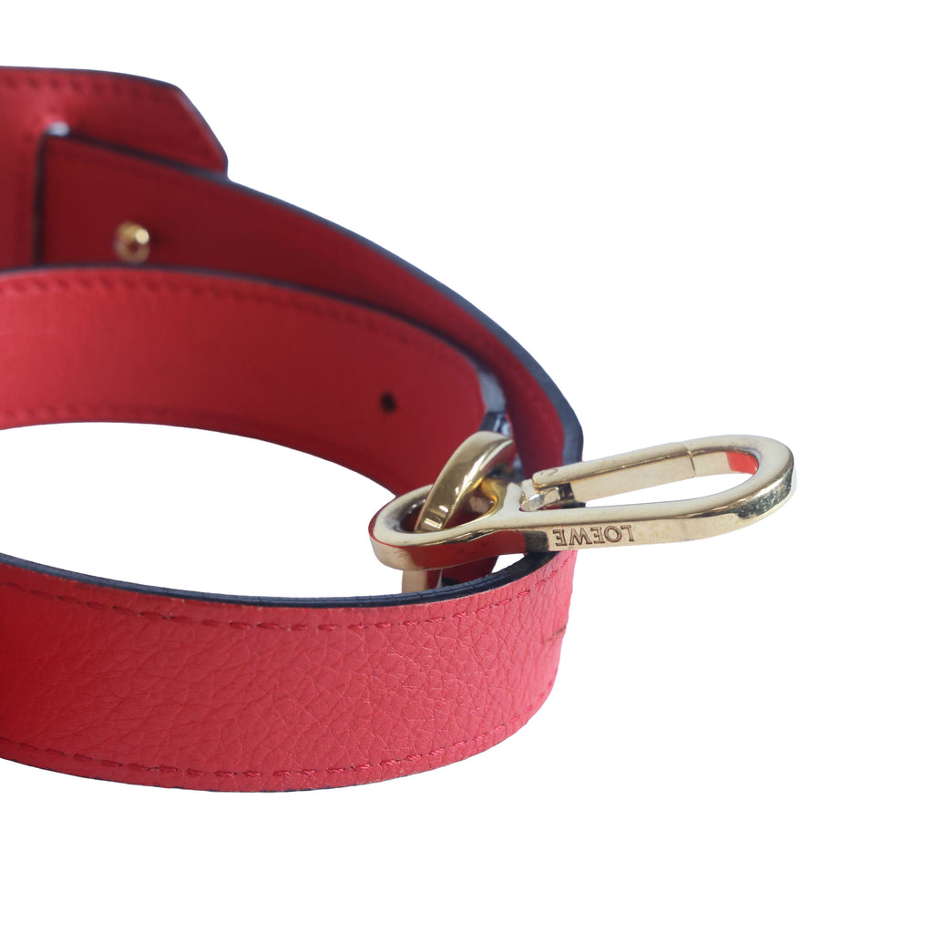 Preowned LOEWE Puzzle Large Leather Red 2 Way Bag | Luxe Again Maison