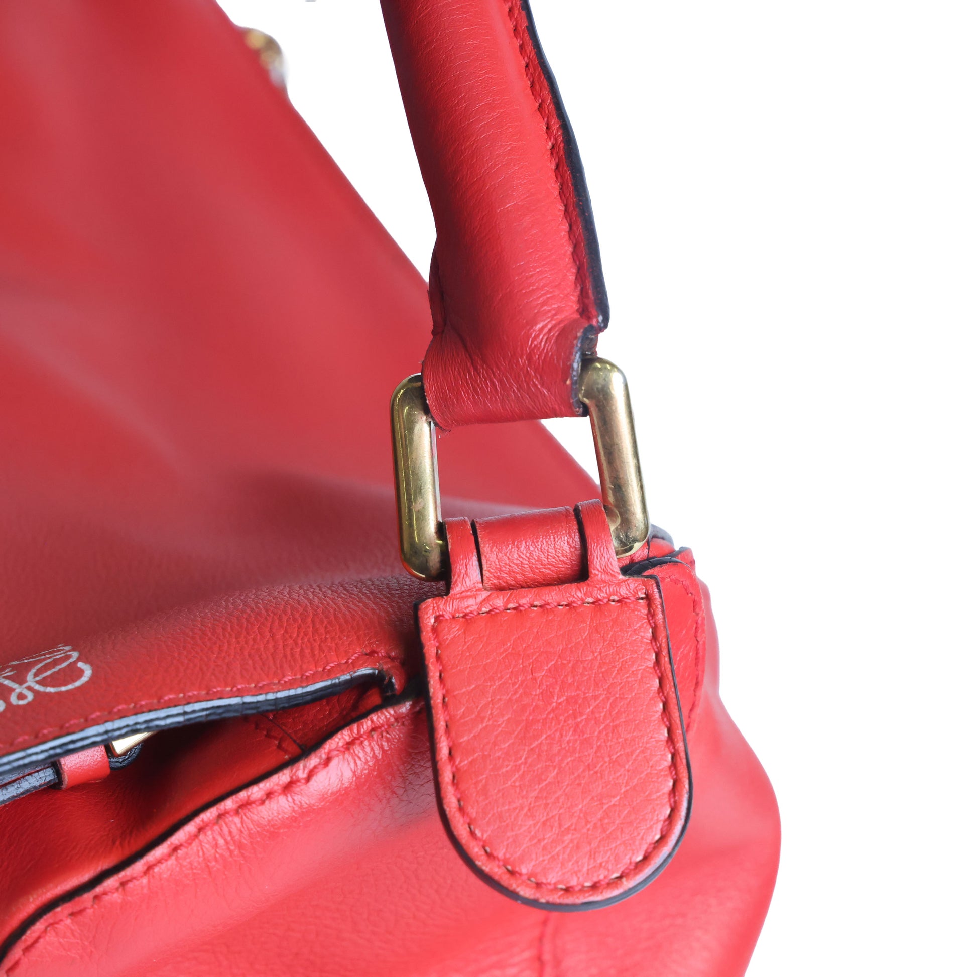 Preowned LOEWE Puzzle Large Leather Red 2 Way Bag | Luxe Again Maison