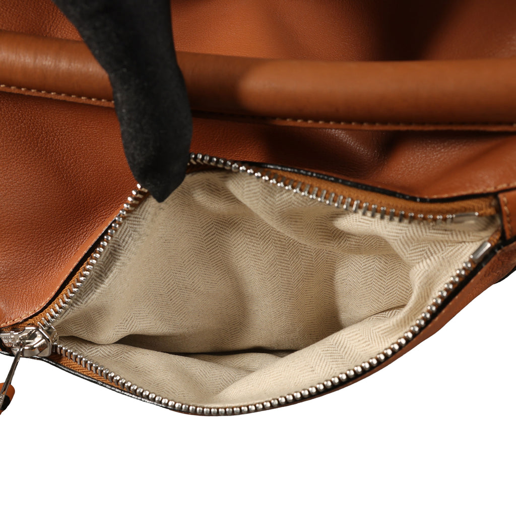 Preowned LOEWE Puzzle Leather Bag Brown SHW Large | Luxe Again Maison