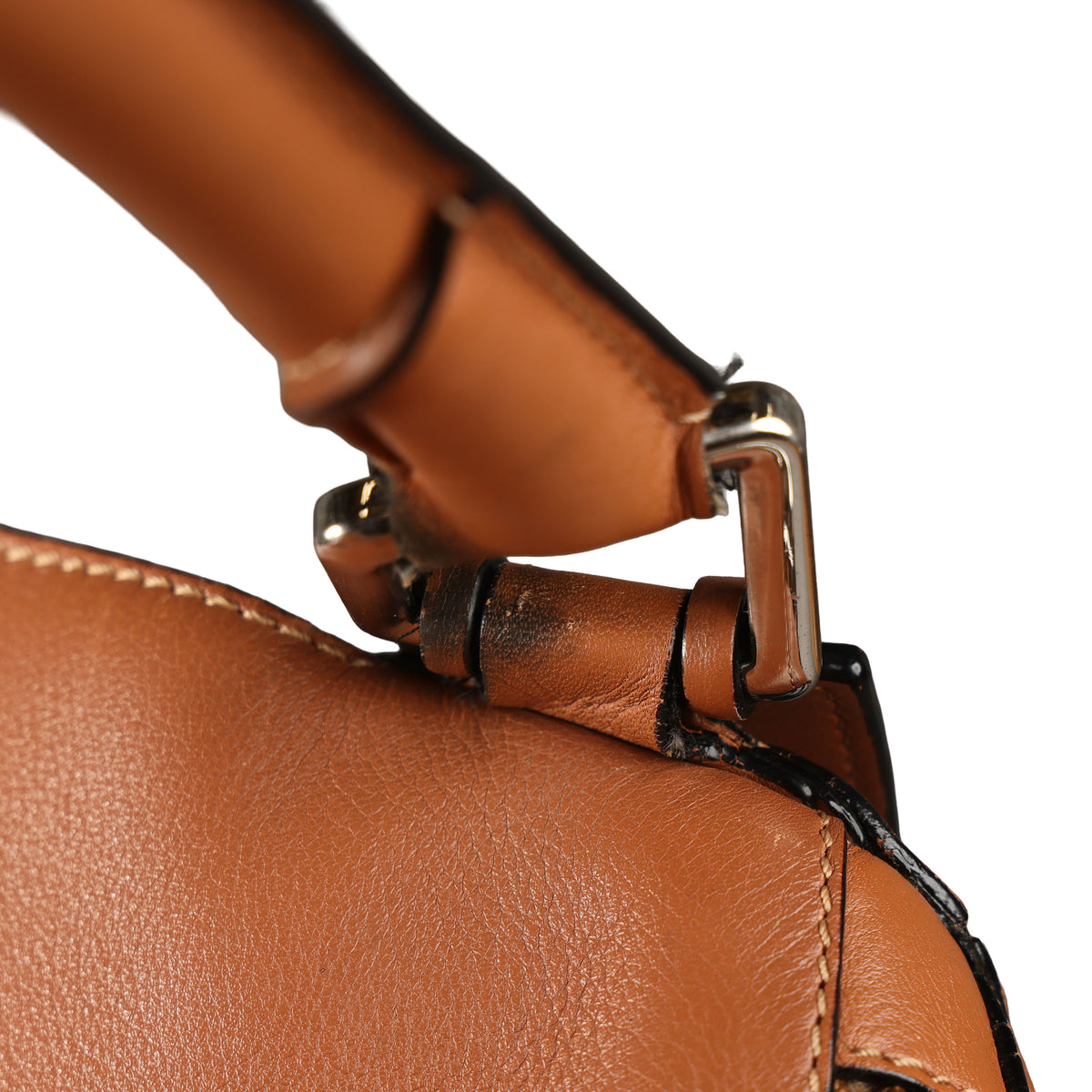 Preowned LOEWE Puzzle Leather Bag Brown SHW Large | Luxe Again Maison