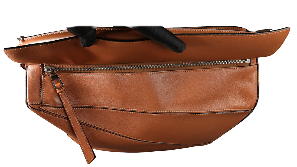 Preowned LOEWE Puzzle Leather Bag Brown SHW Large | Luxe Again Maison