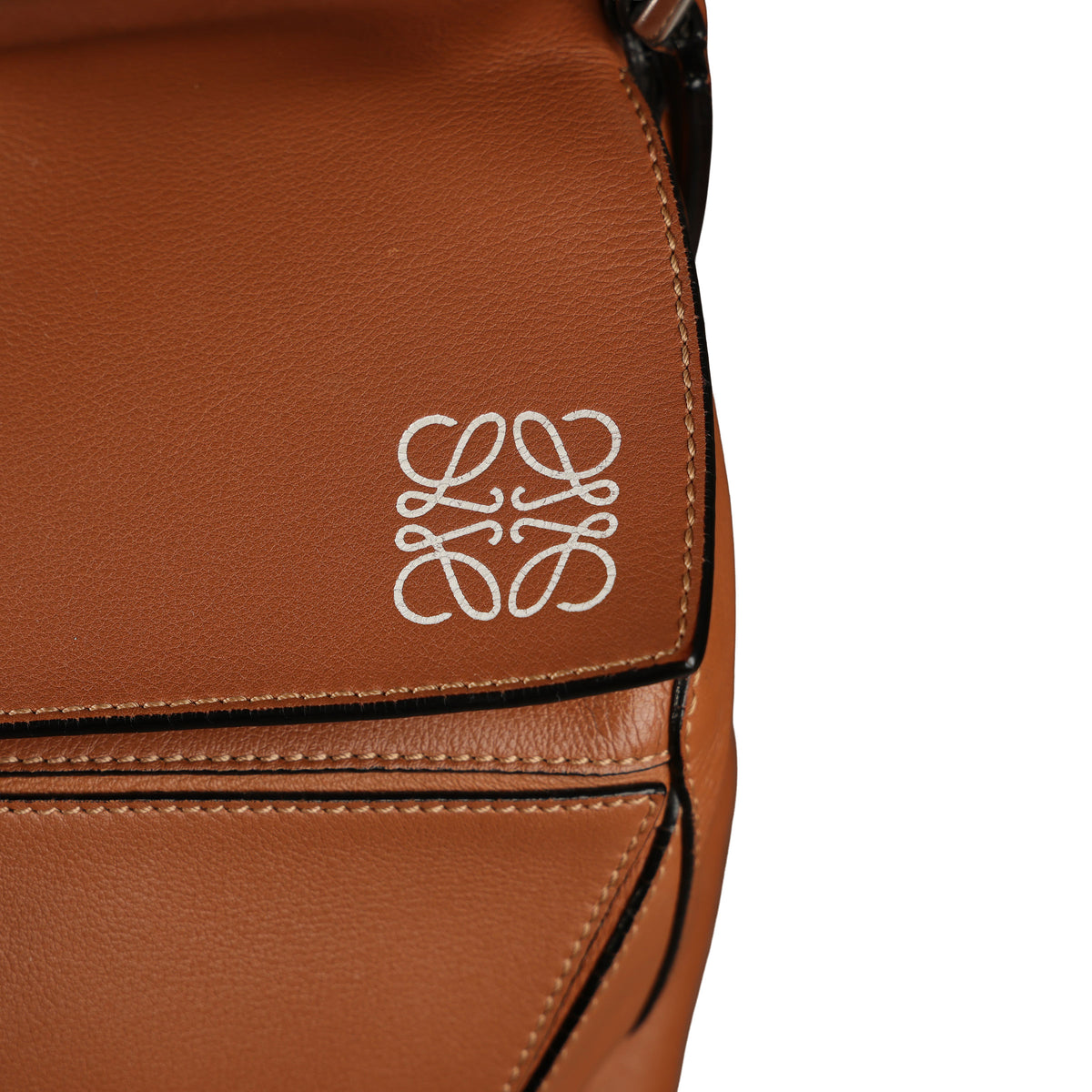Preowned LOEWE Puzzle Leather Bag Brown SHW Large | Luxe Again Maison