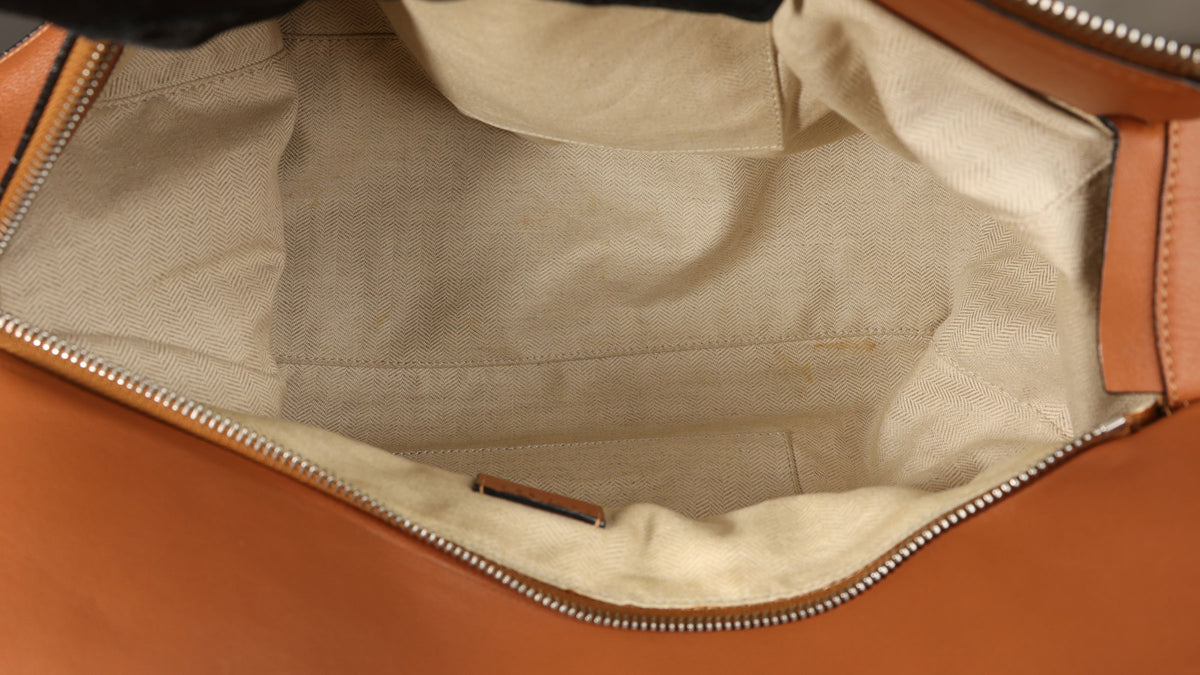 Preowned LOEWE Puzzle Leather Bag Brown SHW Large | Luxe Again Maison
