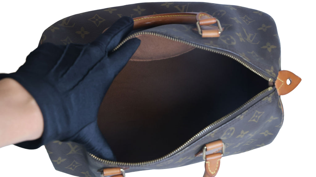 Preowned LOUIS VUITTON Speedy 30 Monogram Brown  | Luxe Again Maison
