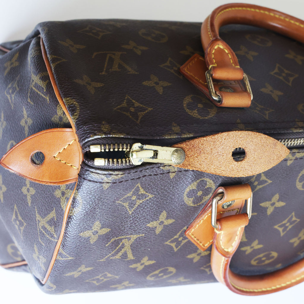 Preowned LOUIS VUITTON Speedy 30 Monogram Brown  | Luxe Again Maison