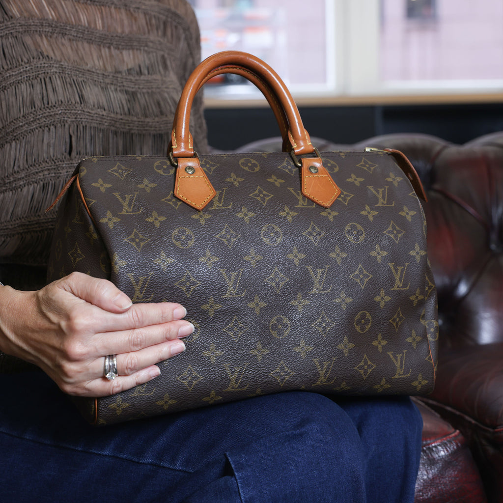 Preowned LOUIS VUITTON Speedy 30 Monogram Brown  | Luxe Again Maison