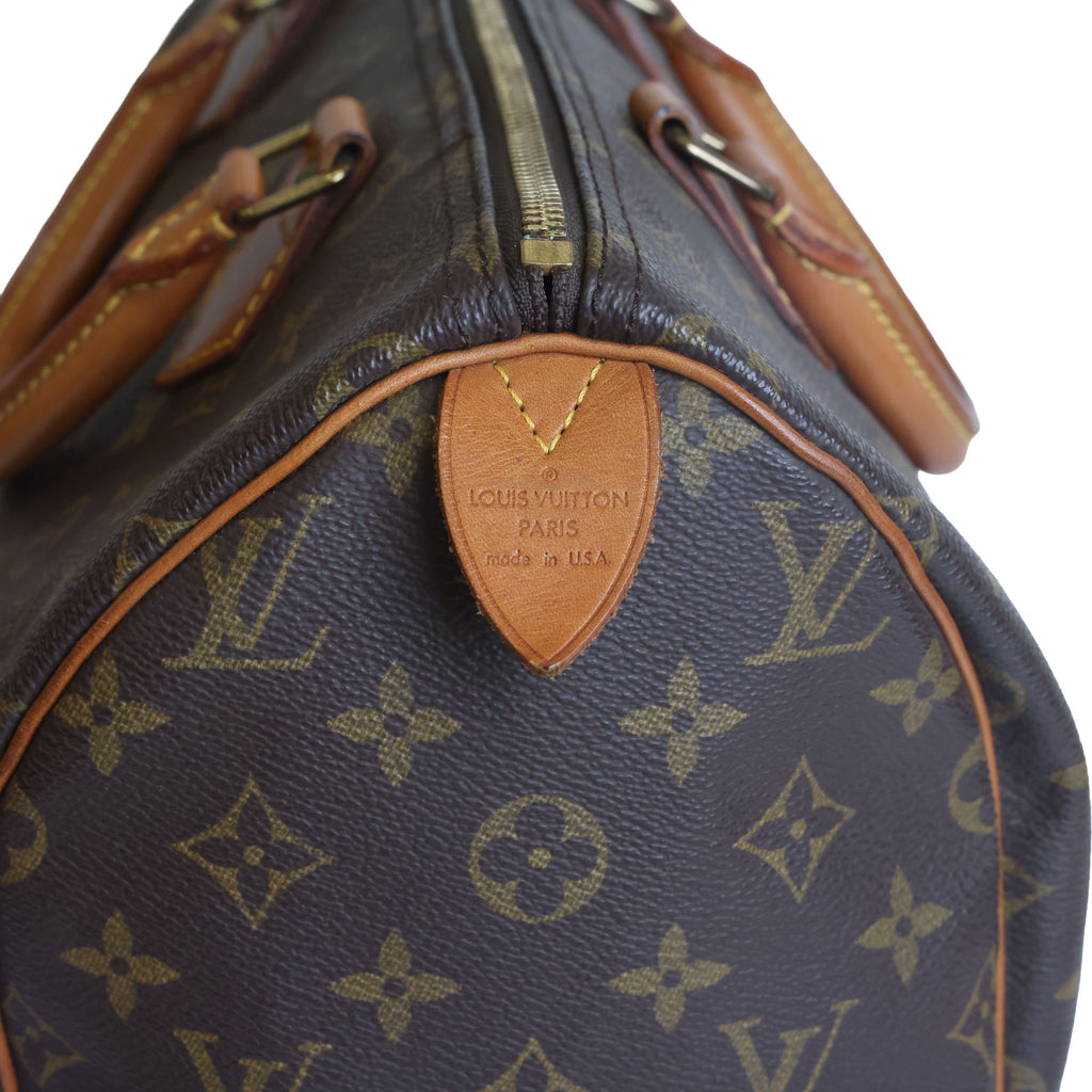 Preowned LOUIS VUITTON Speedy 30 Monogram Brown  | Luxe Again Maison