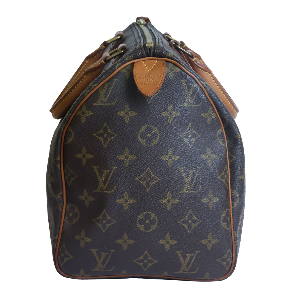 Preowned LOUIS VUITTON Speedy 30 Monogram Brown  | Luxe Again Maison