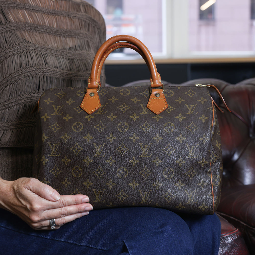 Preowned LOUIS VUITTON Speedy 30 Monogram Brown  | Luxe Again Maison