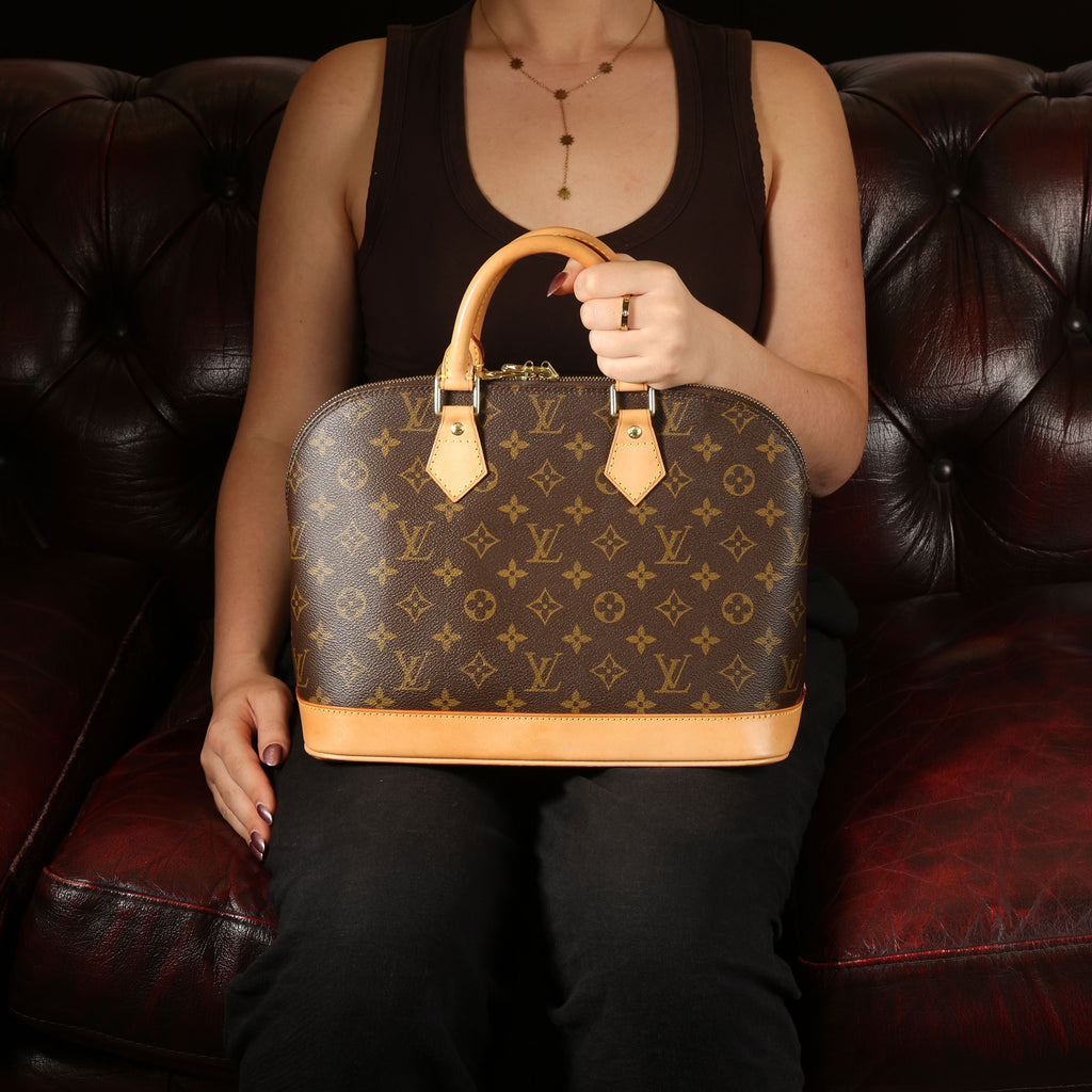 Preowned  LOUIS VUITTON Alma PM Monogram Brown FLXX32 | Luxe Again Maison