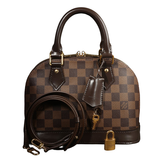 Preowned LOUIS VUITTON Alma BB Damier Ebene Brown N4XXX1 | Luxe Again Maison