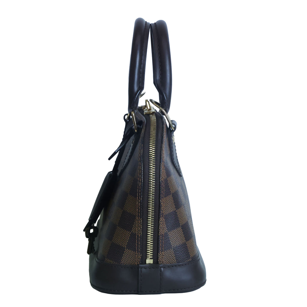 Preowned LOUIS VUITTON Damier Ebene Alma BB Brown | Luxe Again Maison
