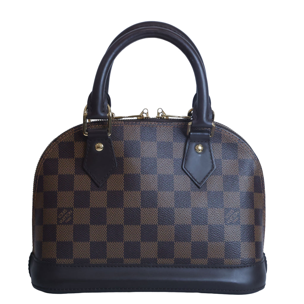 Preowned LOUIS VUITTON Damier Ebene Alma BB Brown | Luxe Again Maison
