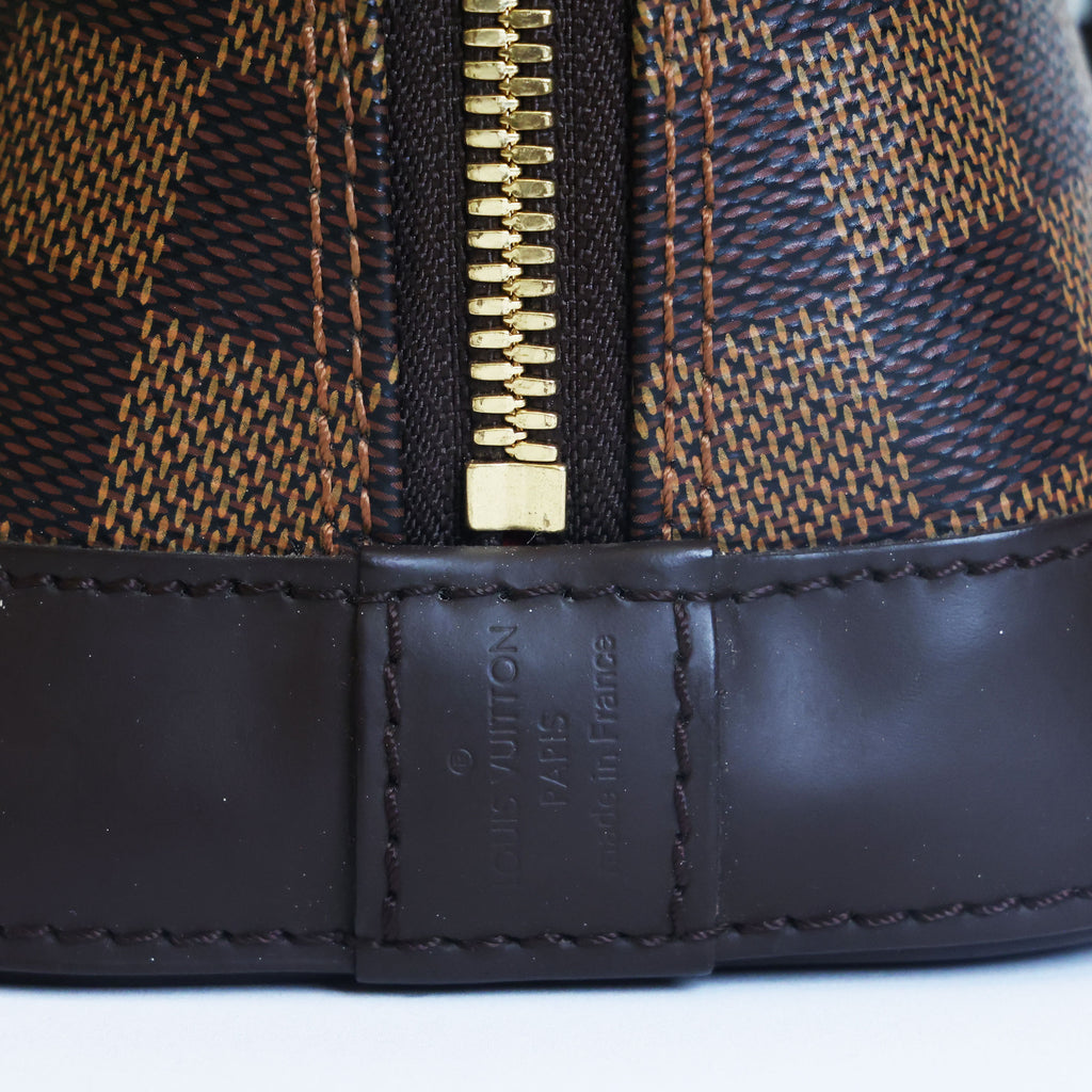 Preowned LOUIS VUITTON Damier Ebene Alma BB Brown | Luxe Again Maison