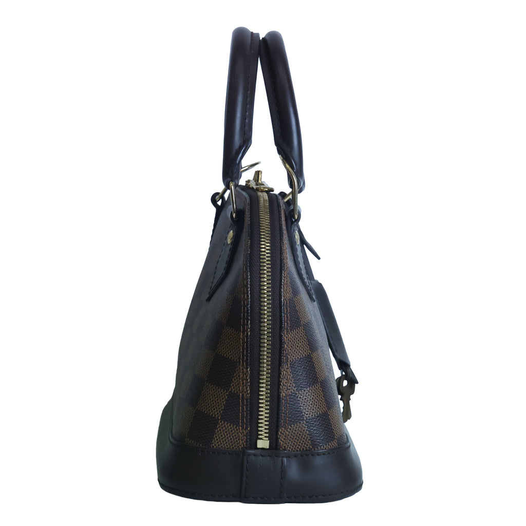 Preowned LOUIS VUITTON Damier Ebene Alma BB Brown | Luxe Again Maison