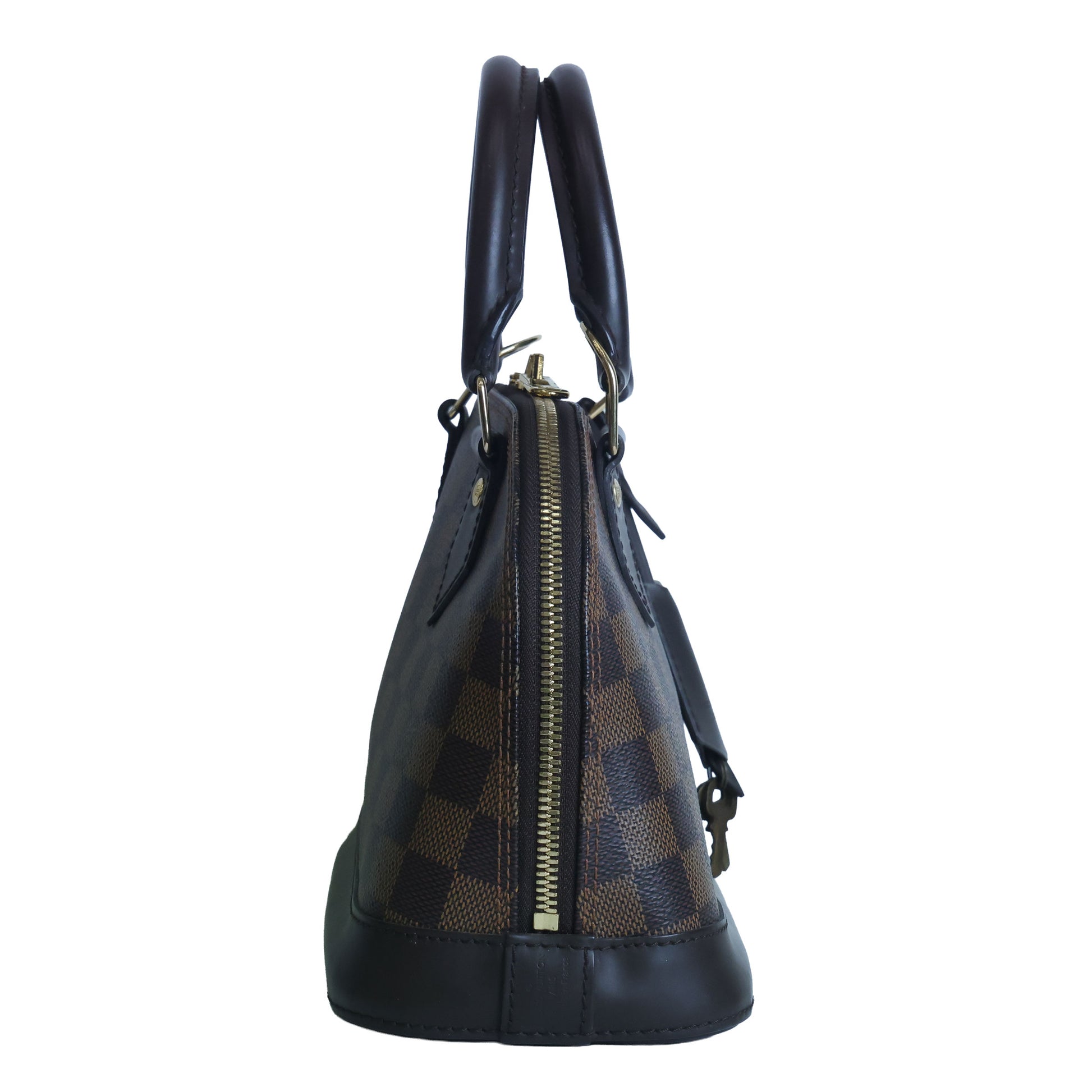 Preowned LOUIS VUITTON Damier Ebene Alma BB Brown | Luxe Again Maison