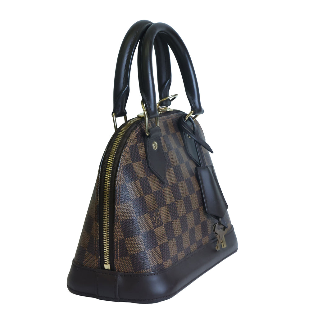 Preowned LOUIS VUITTON Damier Ebene Alma BB Brown | Luxe Again Maison