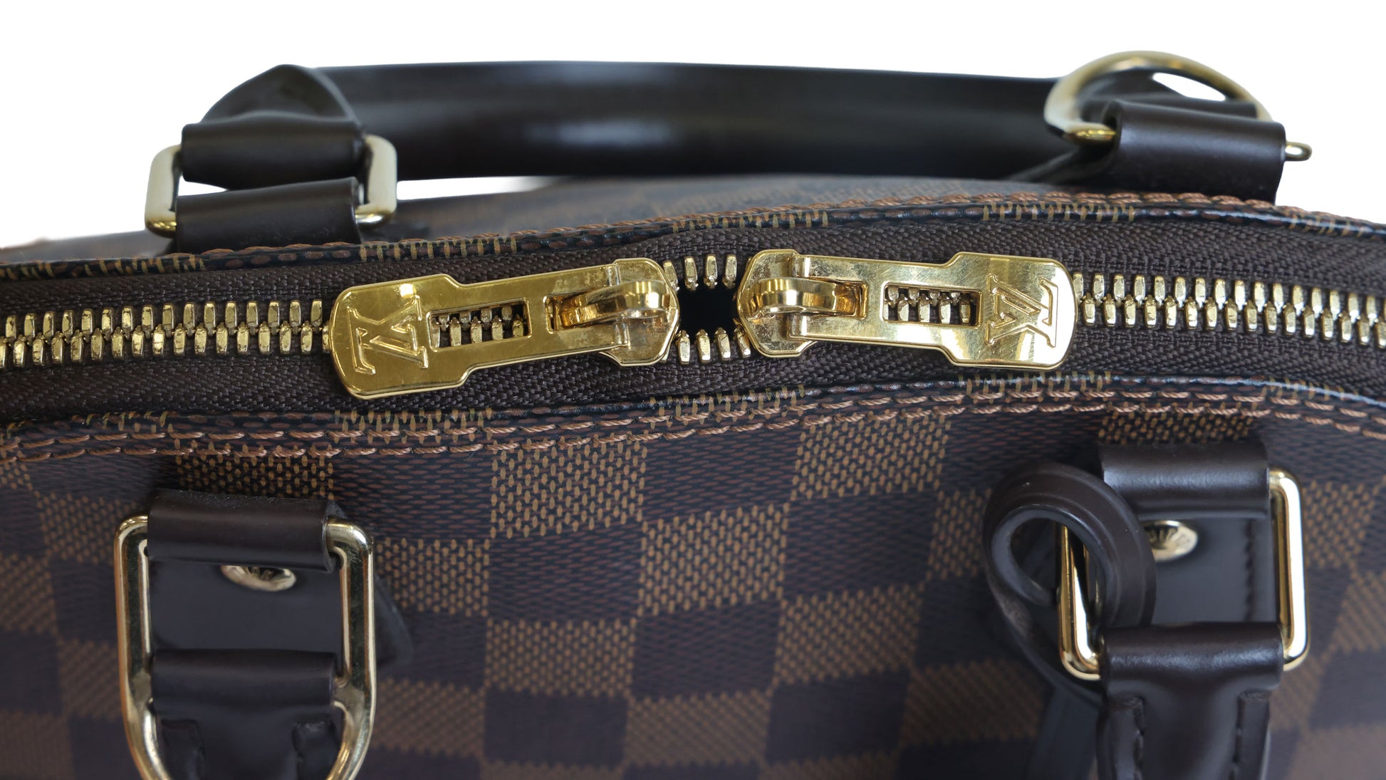 Preowned LOUIS VUITTON Damier Ebene Alma BB Brown | Luxe Again Maison
