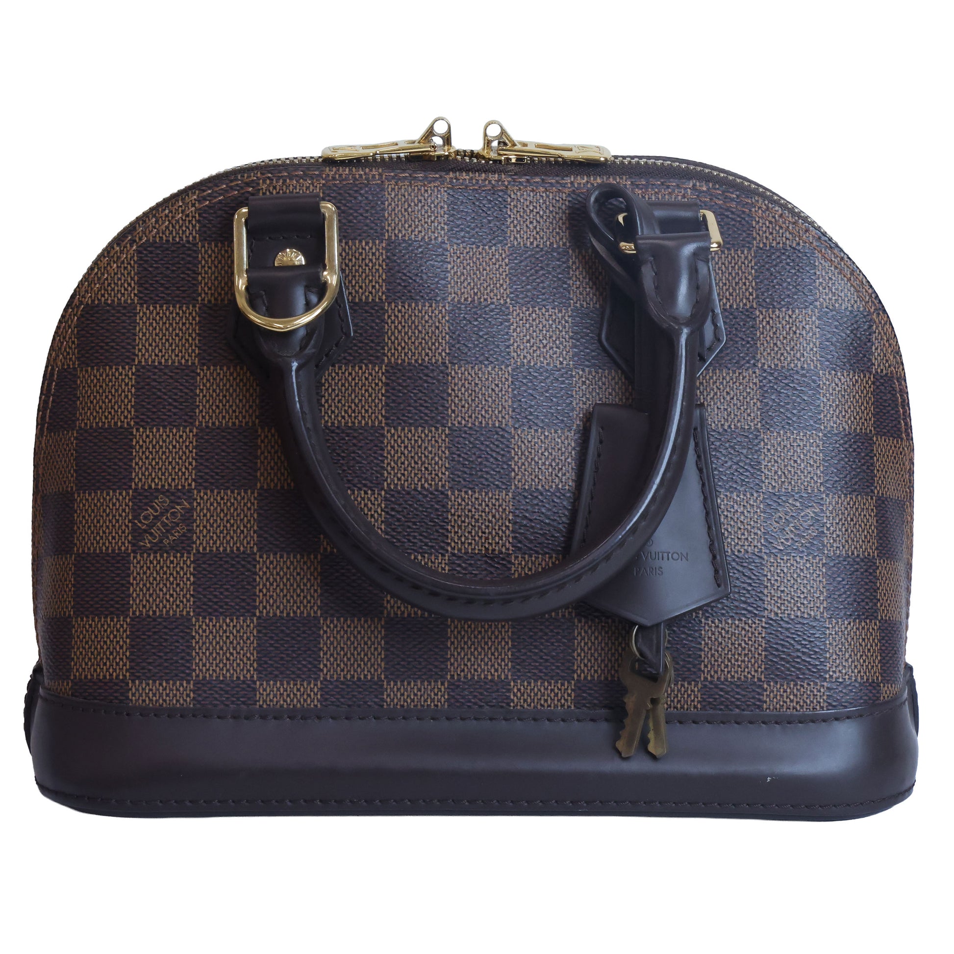 Preowned LOUIS VUITTON Damier Ebene Alma BB Brown | Luxe Again Maison