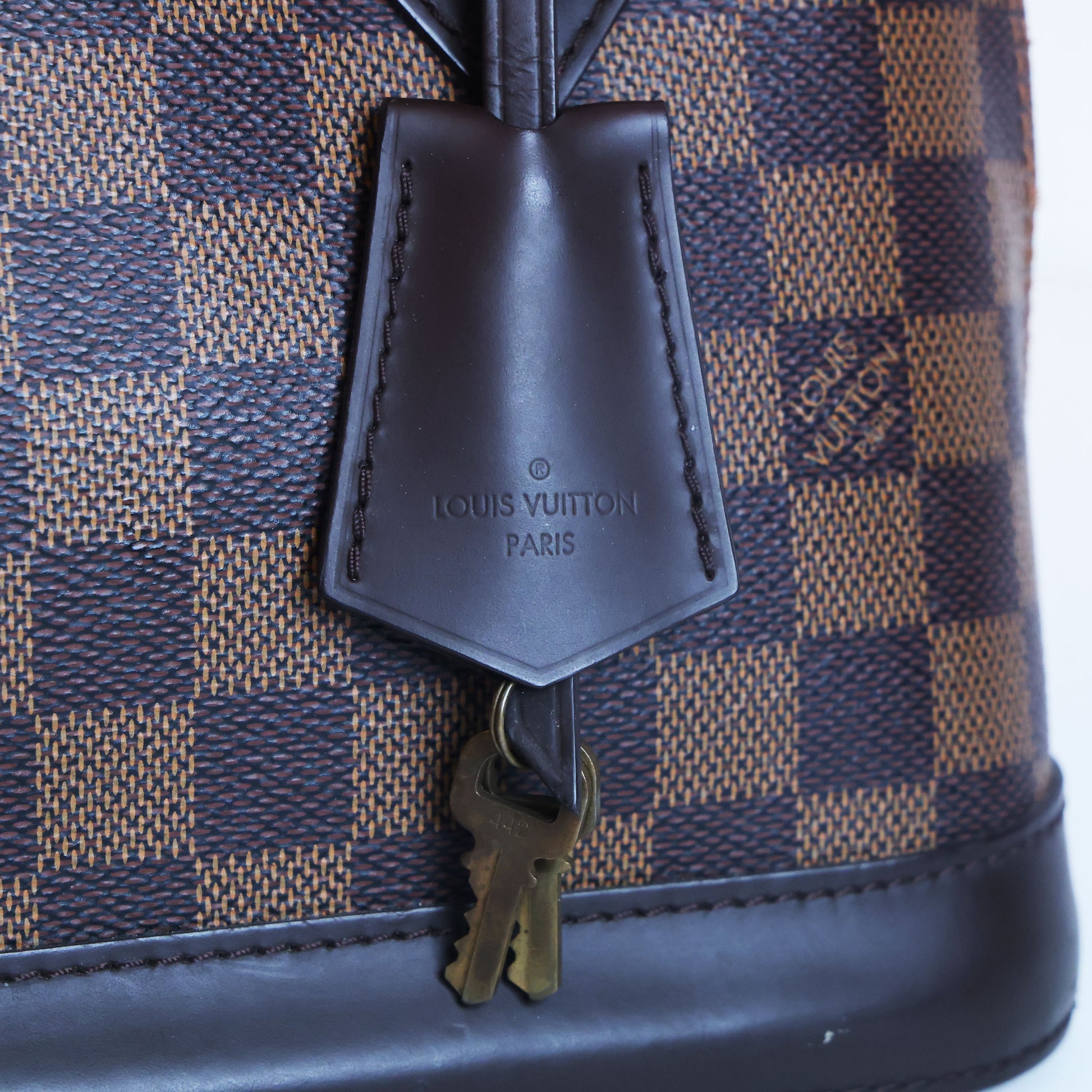Preowned LOUIS VUITTON Damier Ebene Alma BB Brown | Luxe Again Maison