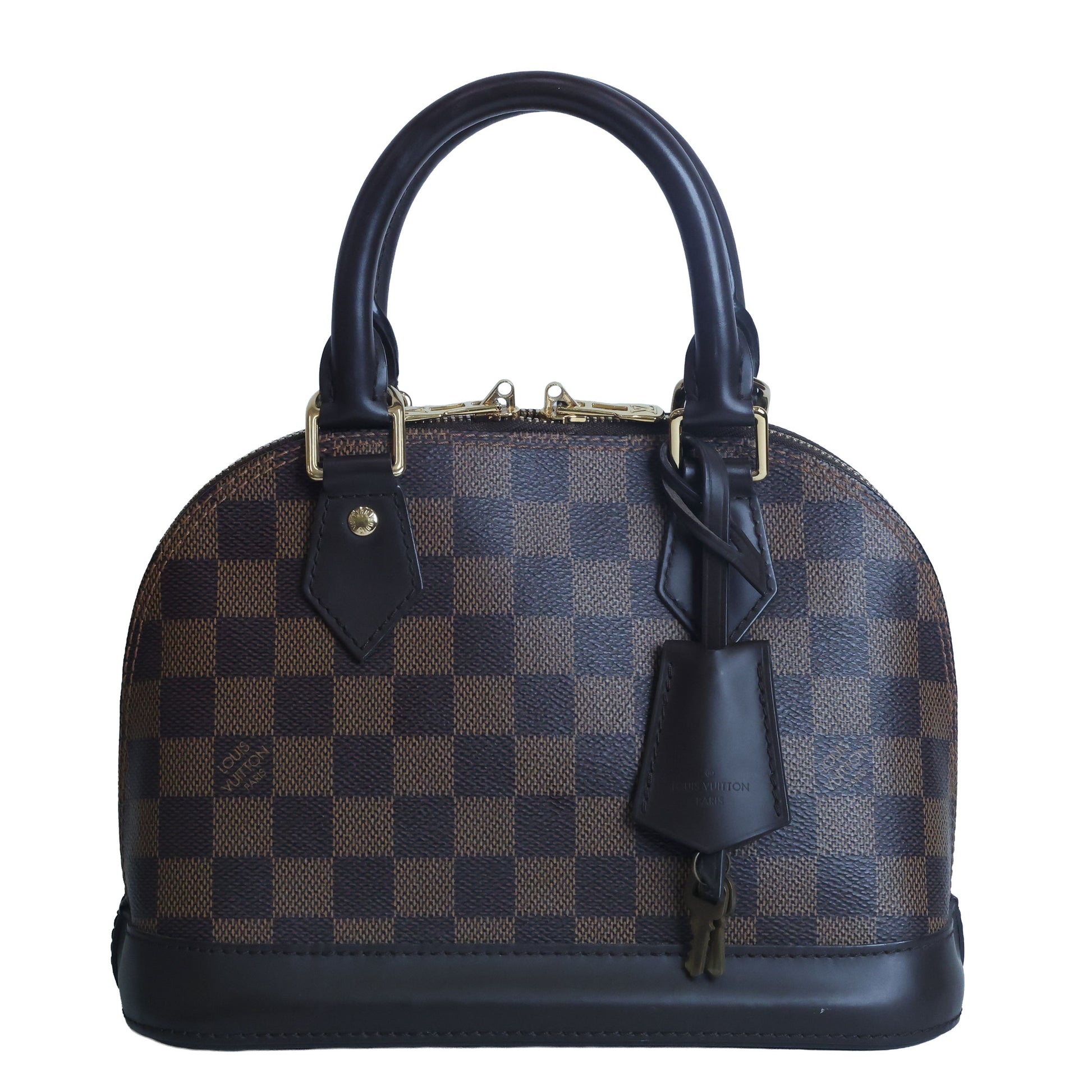 Preowned LOUIS VUITTON Damier Ebene Alma BB Brown | Luxe Again Maison