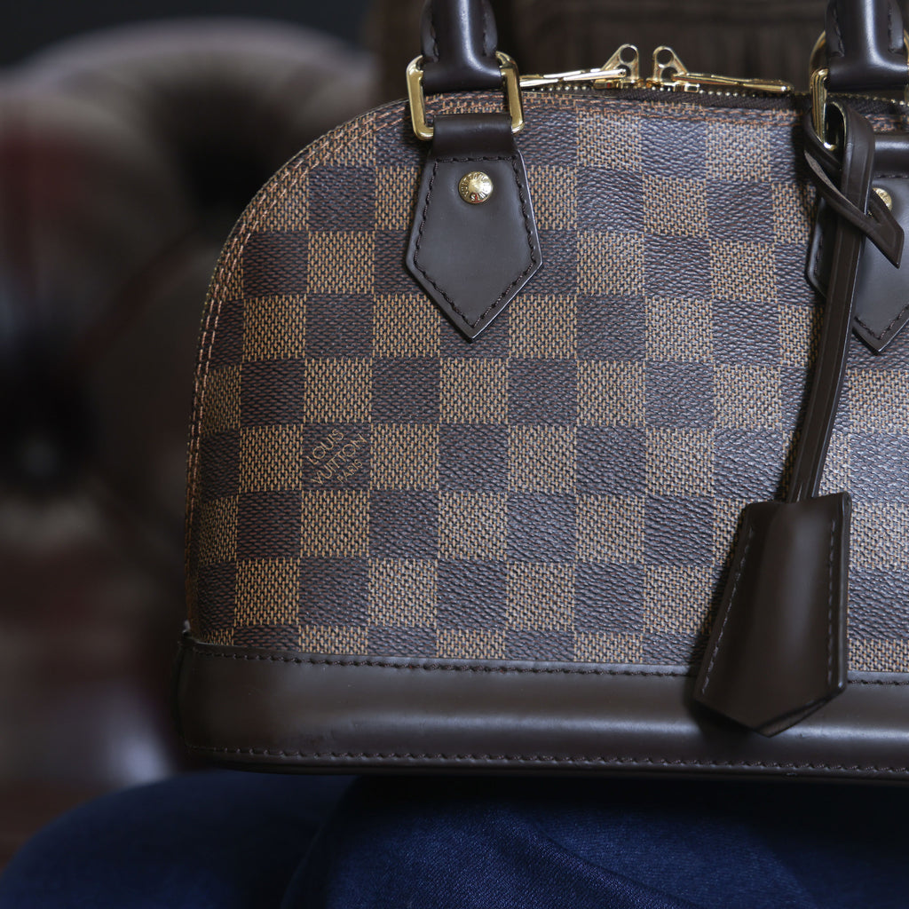 Preowned LOUIS VUITTON Damier Ebene Alma BB Brown | Luxe Again Maison