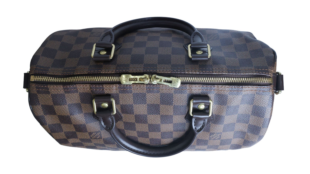 Preowned Louis Vuitton Speedy Bandouliere 30 Damier Ebene | Luxe Again Maison