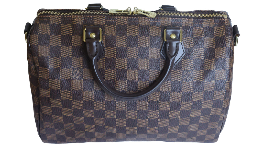 Preowned Louis Vuitton Speedy Bandouliere 30 Damier Ebene | Luxe Again Maison