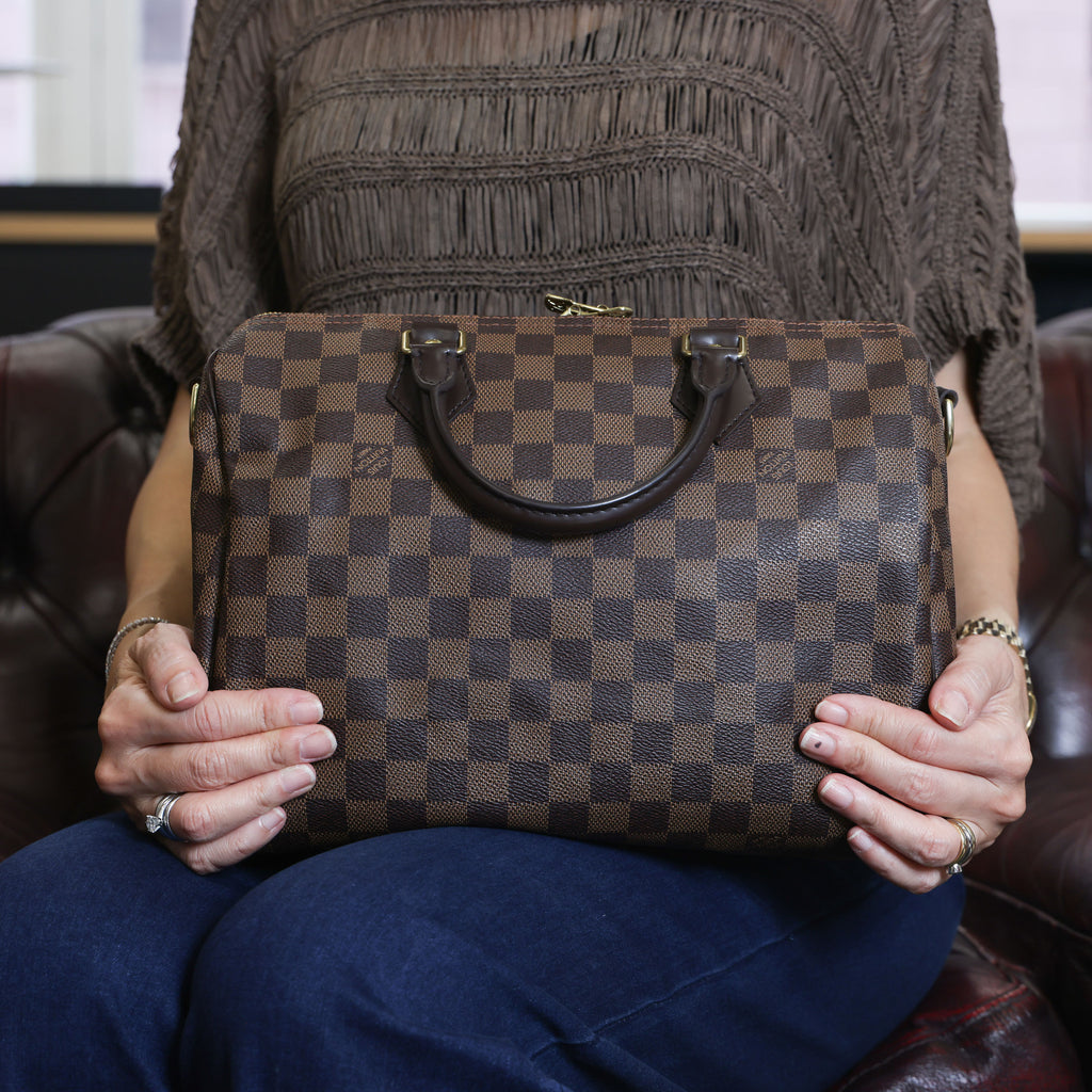 Preowned Louis Vuitton Speedy Bandouliere 30 Damier Ebene | Luxe Again Maison