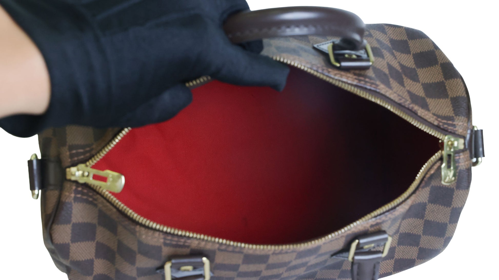 Preowned Louis Vuitton Speedy Bandouliere 30 Damier Ebene | Luxe Again Maison
