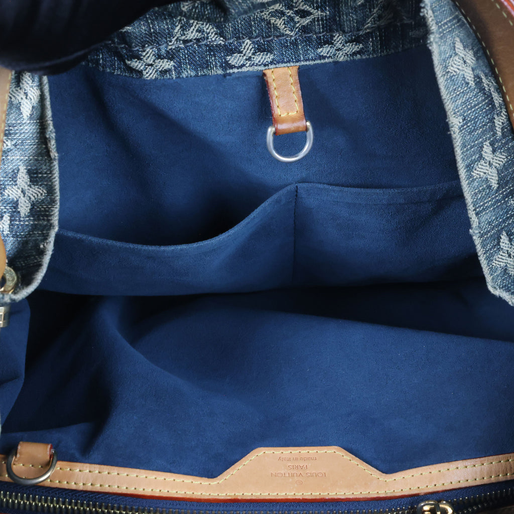 Preowned LOUIS VUITTON Denim Daily GM Monogram Navy Blue | Luxe Again Maison