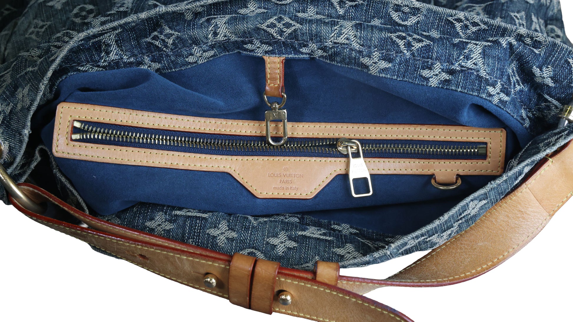 Preowned LOUIS VUITTON Denim Daily GM Monogram Navy Blue | Luxe Again Maison